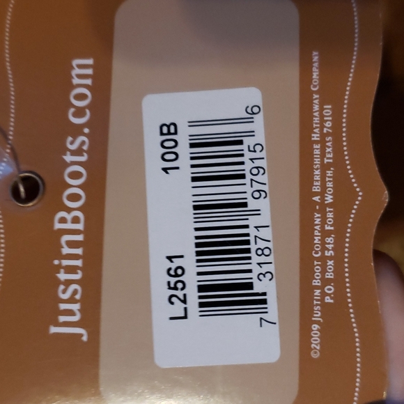 Justin's Western Boots Tan Leather. - Picture 4 of 4